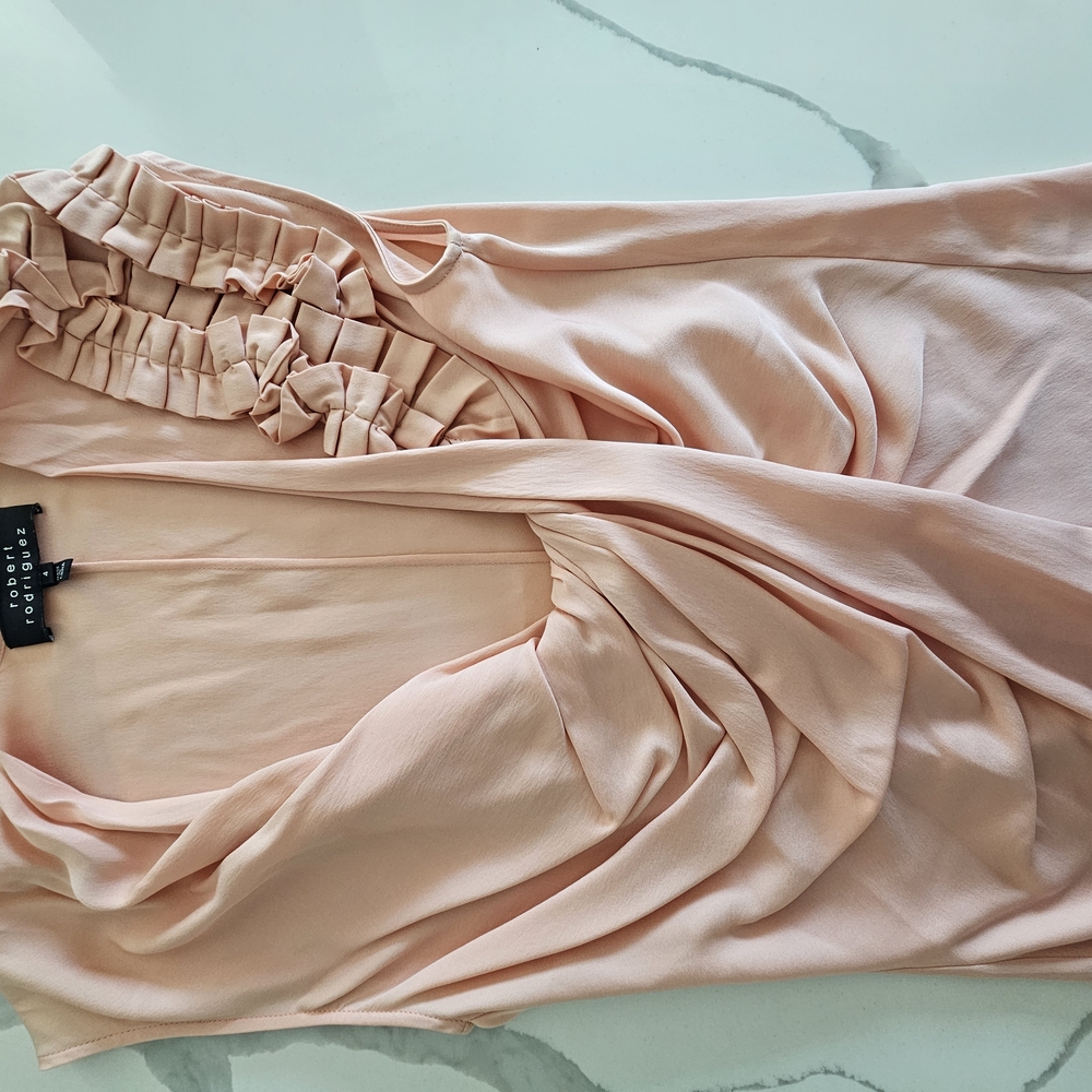 Pink Ruffled Blouse
